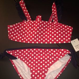 NWT Girls Bathing Suit 2 Piece Crown & Ivy